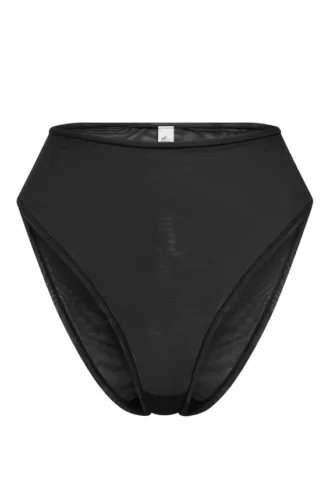 Intimates Μαύρο σλιπ με ψηλή μέση από μαλακό πλέγμα