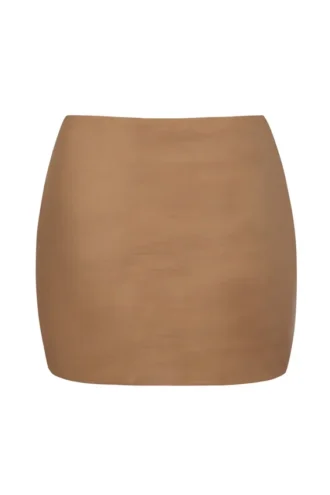 Intimates Μικροσκοπική μίνι φούστα από μαλακό πλέγμα με χαμηλή μέση σε χρώμα αμύγδαλο Intimates Μικροσκοπική μίνι φούστα από μαλακό πλέγμα με χαμηλή μέση σε χρώμα αμύγδαλο