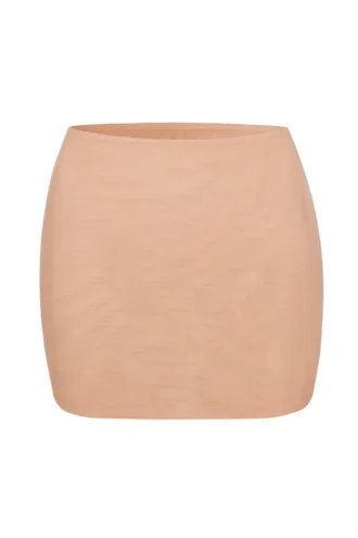Intimates Soft Mesh Φούστα-σλιπ χαμηλής μέσης σε χρώμα Warm Peach
