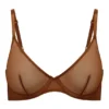Intimates Soft Mesh Μονόστρωμα Σουτιέν με Μπανέλες σε Χρώμα Καστανιά