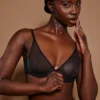 Intimates Soft Mesh Μονόστρωμα Σουτιέν με Μπανέλες σε Μαύρο