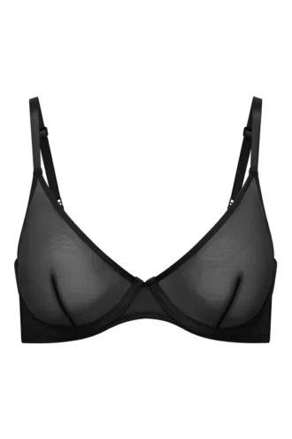 Intimates Soft Mesh Μονόστρωμα Σουτιέν με Μπανέλες σε Μαύρο
