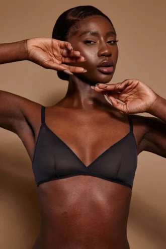 Intimates Soft Mesh Μονόστρωμα Τριγωνικό Σουτιέν σε Μαύρο