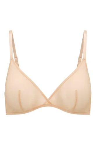 Intimates Soft Mesh Single Layer Triangle Bra σε μπεζ