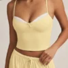 Isalie Modal Camisole Pyjama Μπλούζα σε παστέλ κίτρινο Isalie Modal Camisole Pyjama Μπλούζα σε παστέλ κίτρινο