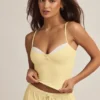 Isalie Modal Camisole Pyjama Μπλούζα σε παστέλ κίτρινο Isalie Modal Camisole Pyjama Μπλούζα σε παστέλ κίτρινο
