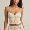 Isalie Modal Camisole Pyjama Μπλούζα σε σχέδιο λεμονιού Isalie Modal Camisole Pyjama Μπλούζα σε σχέδιο λεμονιού