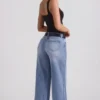 Jeylan Τζιν χαμηλής μέσης με φαρδιά πόδια σε vintage πλύση