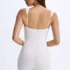 Kaia Modal Sweetheart-Neck Unitard σε λευκό Kaia Modal Sweetheart-Neck Unitard σε λευκό