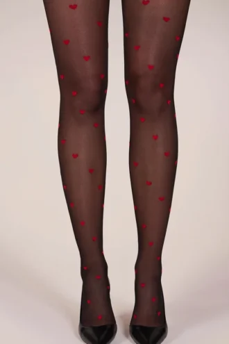 Καλσόν Lina Loveheart Print σε μαύρο χρώμα