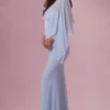 Κάπα Velina από σιφόν σε χρώμα Powder Blue Κάπα Velina από σιφόν σε χρώμα Powder Blue
