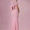 Κάπα Velina από σιφόν σε ροζ χρώμα Κάπα Velina από σιφόν σε ροζ χρώμα