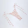 Κάτω μέρος Σλιπ Μπικίνι Cove Side-Tie Cheeky με τυπωμένο μοτίβο κερασιών