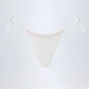 Κάτω Μέρος Σλιπ Μπικίνι Vernazza Broderie Anglaise με δέσιμο στο πλάι σε λευκό χρώμα