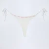 Κάτω Μέρος Σλιπ Μπικίνι Vernazza Broderie Anglaise με δέσιμο στο πλάι σε λευκό χρώμα