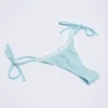 Κάτω Μέρος Σλιπ Μπικίνι Vernazza με δαντέλα Broderie Anglaise και δέσιμο στο πλάι σε γαλάζιο χρώμα