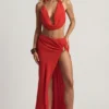 Keona Mid-Rise Split Φούστης σε Chilli Red Keona Mid-Rise Split Φούστης σε Chilli Red