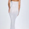 Kinsley Μάξι φόρεμα bandeau με διακοσμητικά cut-out σε λευκό Kinsley Μάξι φόρεμα bandeau με διακοσμητικά cut-out σε λευκό
