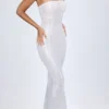 Kinsley Μάξι φόρεμα bandeau με διακοσμητικά cut-out σε λευκό Kinsley Μάξι φόρεμα bandeau με διακοσμητικά cut-out σε λευκό