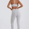 Κολάν Soft Active με μεσαία μέση σε γκρι χρώμα Κολάν Soft Active με μεσαία μέση σε γκρι χρώμα