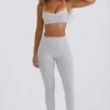 Κολάν Soft Active με μεσαία μέση σε γκρι χρώμα Κολάν Soft Active με μεσαία μέση σε γκρι χρώμα