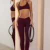 Κολάν Soft Active με ζώνη σε σχήμα V σε μπορντό Κολάν Soft Active με ζώνη σε σχήμα V σε μπορντό