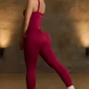 Κολάν Super Sculpt χωρίς ραφές σε μπορντό