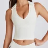 Κοντή μπλούζα Soft Active σε χρώμα ιβουάρ
