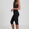 Κοντό καπρί παντελόνι Giuliana Ponte Jersey σε μαύρο χρώμα Κοντό καπρί παντελόνι Giuliana Ponte Jersey σε μαύρο χρώμα