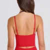 Κοντό μπλουζάκι Soft Active Layered σε χρώμα Strawberry Red