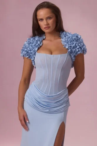 Κοντό μπολερό Soretta σε χρώμα Powder Blue Κοντό μπολερό Soretta σε χρώμα Powder Blue