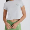 Κοντό T-shirt με γραφικό σχέδιο σε γκρι μάρλ Κοντό T-shirt με γραφικό σχέδιο σε γκρι μάρλ