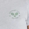 Κοντό T-shirt με γραφικό σχέδιο σε γκρι μάρλ Κοντό T-shirt με γραφικό σχέδιο σε γκρι μάρλ