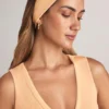Κορδέλα Candy Modal με ραβδώσεις σε ροδακινί χρώμα Κορδέλα Candy Modal με ραβδώσεις σε ροδακινί χρώμα