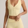 Lene Modal Ribbed Button-Up Μπλούζα σε χρώμα Buttercream Yellow Lene Modal Ribbed Button-Up Μπλούζα σε χρώμα Buttercream Yellow