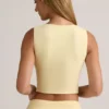 Lene Modal Ribbed Button-Up Μπλούζα σε χρώμα Buttercream Yellow Lene Modal Ribbed Button-Up Μπλούζα σε χρώμα Buttercream Yellow