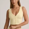 Lene Modal Ribbed Button-Up Μπλούζα σε χρώμα Buttercream Yellow Lene Modal Ribbed Button-Up Μπλούζα σε χρώμα Buttercream Yellow