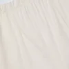 Λευκό παντελόνι Dalila με φαρδιά πόδια από βαμβακερό ποπλίν