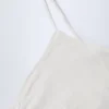 Livia Pointelle Ruched Camisole Crop Top σε λευκό Livia Pointelle Ruched Camisole Crop Top σε λευκό