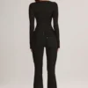 Lone Denim Mid-Rise Flared Jeans σε μαύρο Lone Denim Mid-Rise Flared Jeans σε μαύρο