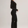 Lone Denim Mid-Rise Flared Jeans σε μαύρο Lone Denim Mid-Rise Flared Jeans σε μαύρο