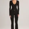 Lone Denim Mid-Rise Flared Jeans σε μαύρο Lone Denim Mid-Rise Flared Jeans σε μαύρο