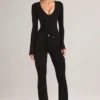Lone Denim Mid-Rise Flared Jeans σε μαύρο Lone Denim Mid-Rise Flared Jeans σε μαύρο