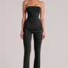 Lumi Mid-Rise Fitted Trousers in Black Lumi Mid-Rise Fitted Trousers in Black