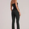 Lumi Mid-Rise Fitted Trousers in Black Lumi Mid-Rise Fitted Trousers in Black