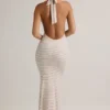 Μακρύ φόρεμα Hallie Modal με λαιμόκοψη και ρίγες σε ροζ και κίτρινο Μακρύ φόρεμα Hallie Modal με λαιμόκοψη και ρίγες σε ροζ και κίτρινο