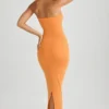 Μακρύ φόρεμα Kali Modal Bandeau Bodycon σε χρώμα Sunset Orange