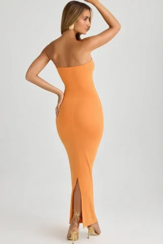 Μακρύ φόρεμα Kali Modal Bandeau Bodycon σε χρώμα Sunset Orange