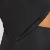 Μακρύ φόρεμα Kalina Jersey με ασύμμετρη κοπή σε μαύρο χρώμα