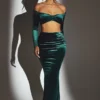 Μακρύς φούστης Nixie Velvet με μεσαίο ύψος σε σμαραγδένιο πράσινο Μακρύς φούστης Nixie Velvet με μεσαίο ύψος σε σμαραγδένιο πράσινο
